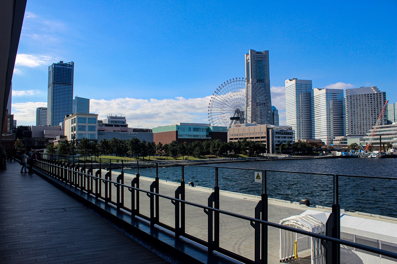 Disfrute de las vistas de la bahía de Yokohama