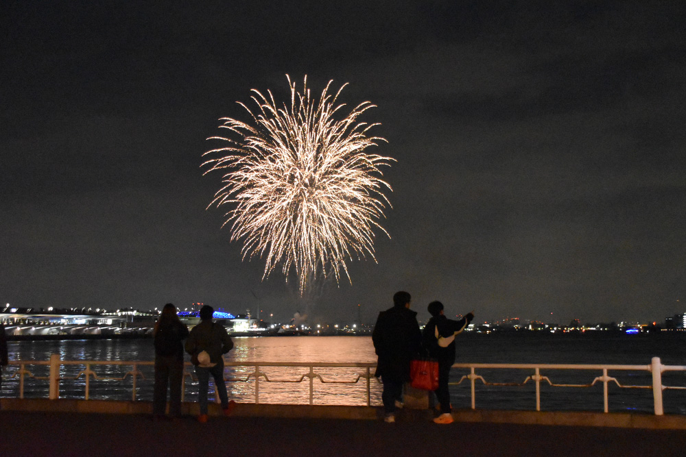 Viewing the Fireworks from Yamashita Park