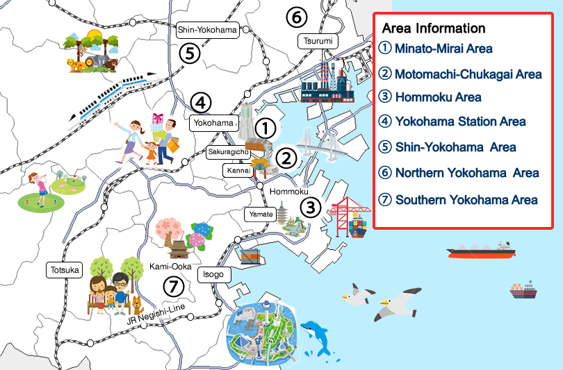 mapa de Yokohama