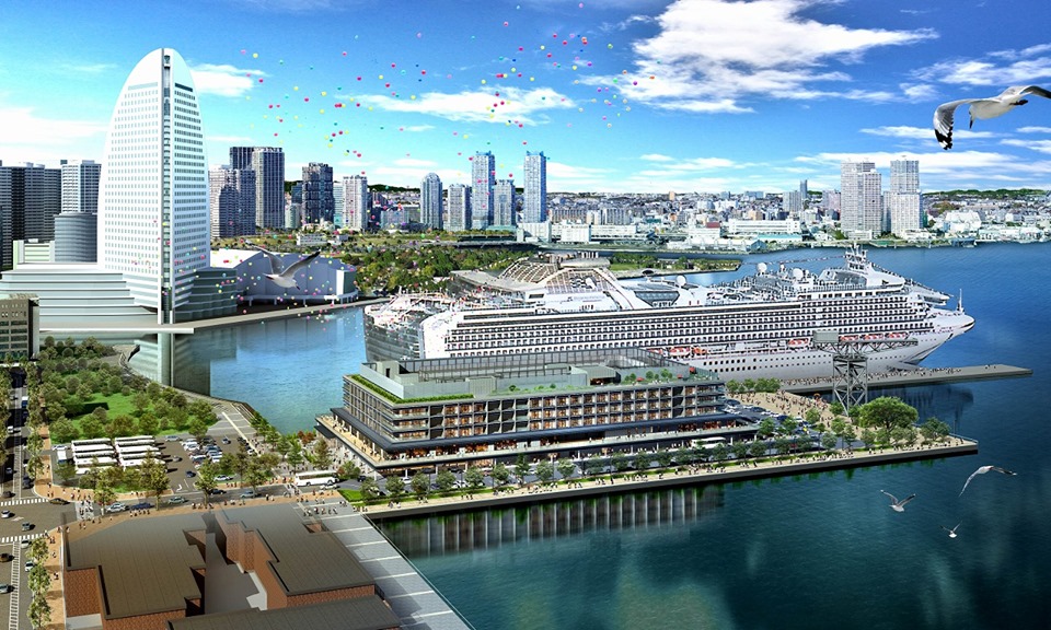 The New Cruise Terminal Complex "Yokohama Hammerhead" opening in October 2019!