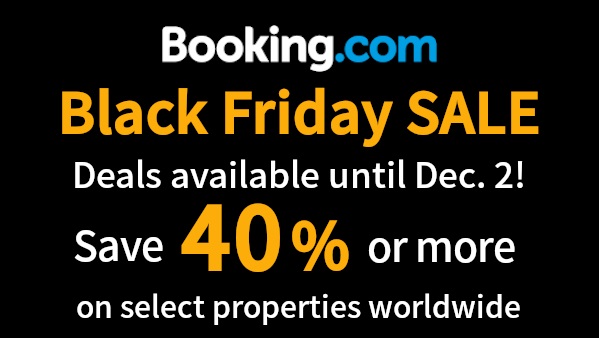 Booking.com BLACK FRIDAY SALE begins!