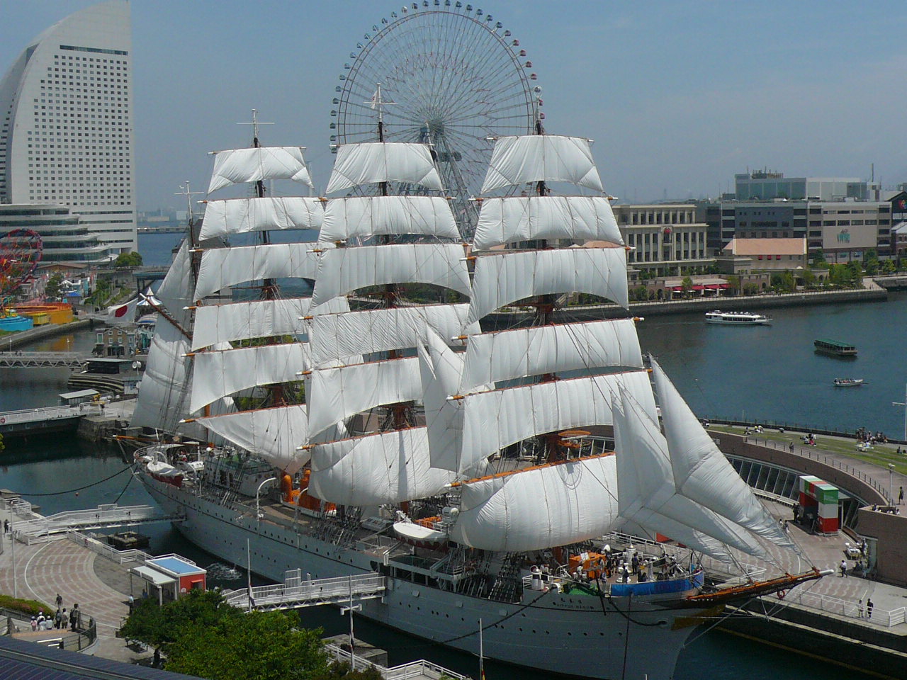 แล่นเรือฝึกอบรม Nippon Maru / Yokohama Port Museum