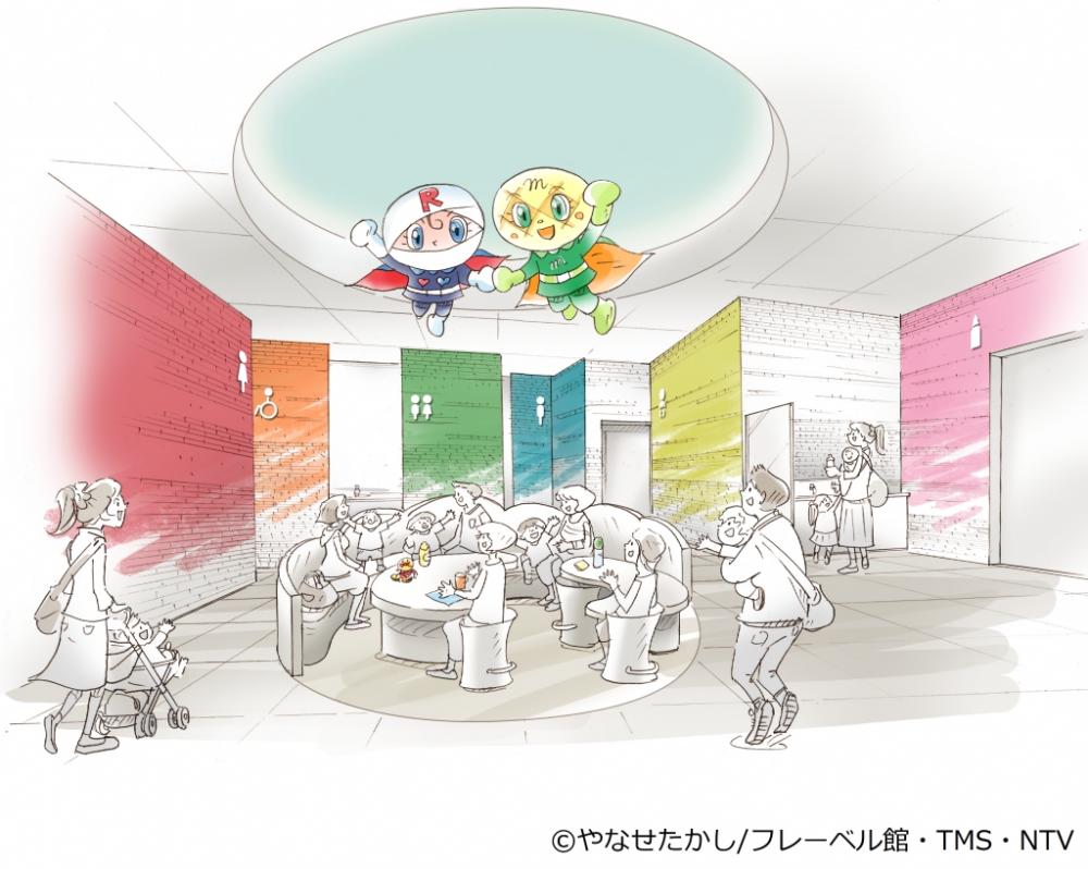 [1층] 14점포가 늘어서는 샵&푸드 레스토랑 (입장무료 에리어) 요코하마 호빵맨 어린이 뮤지엄 7월7일(일) 이전&리뉴얼 오픈!!