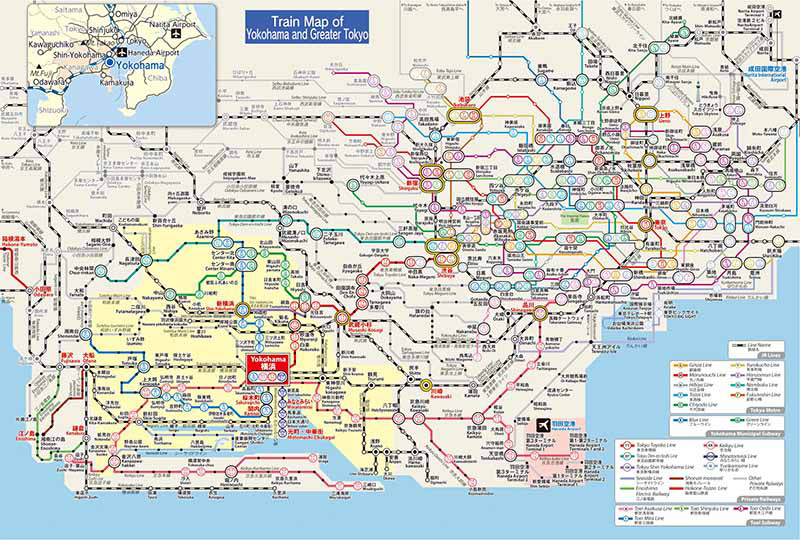 Yokohama Train Map