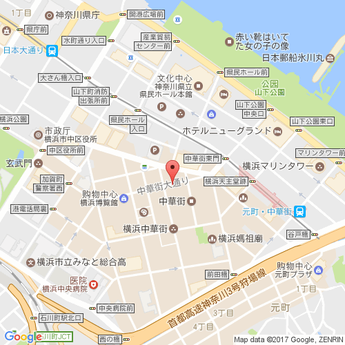 横滨中华街 map