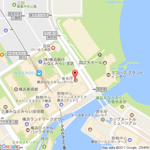 横滨港湾未来礼堂 (更新工作中) map