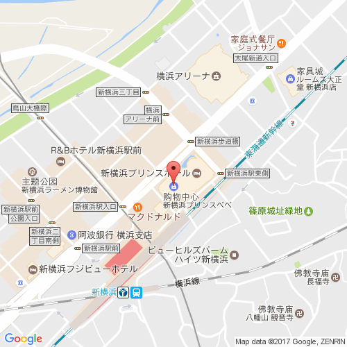 新横滨 Prince PePe map