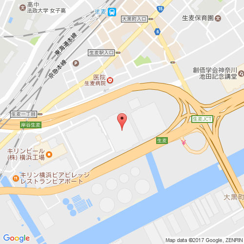 麒麟啤酒横滨工厂 map
