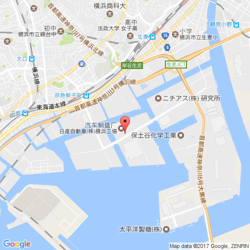 日产汽车 横滨工厂嘉宾礼堂 map